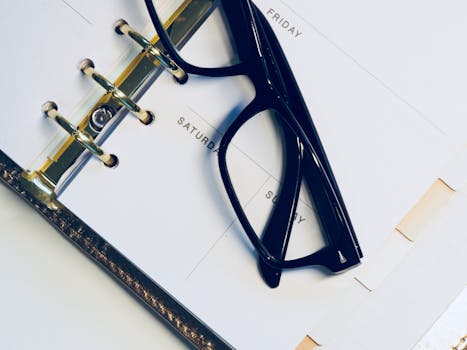 a calendar with training reminders