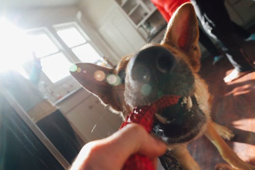 dog training with owner